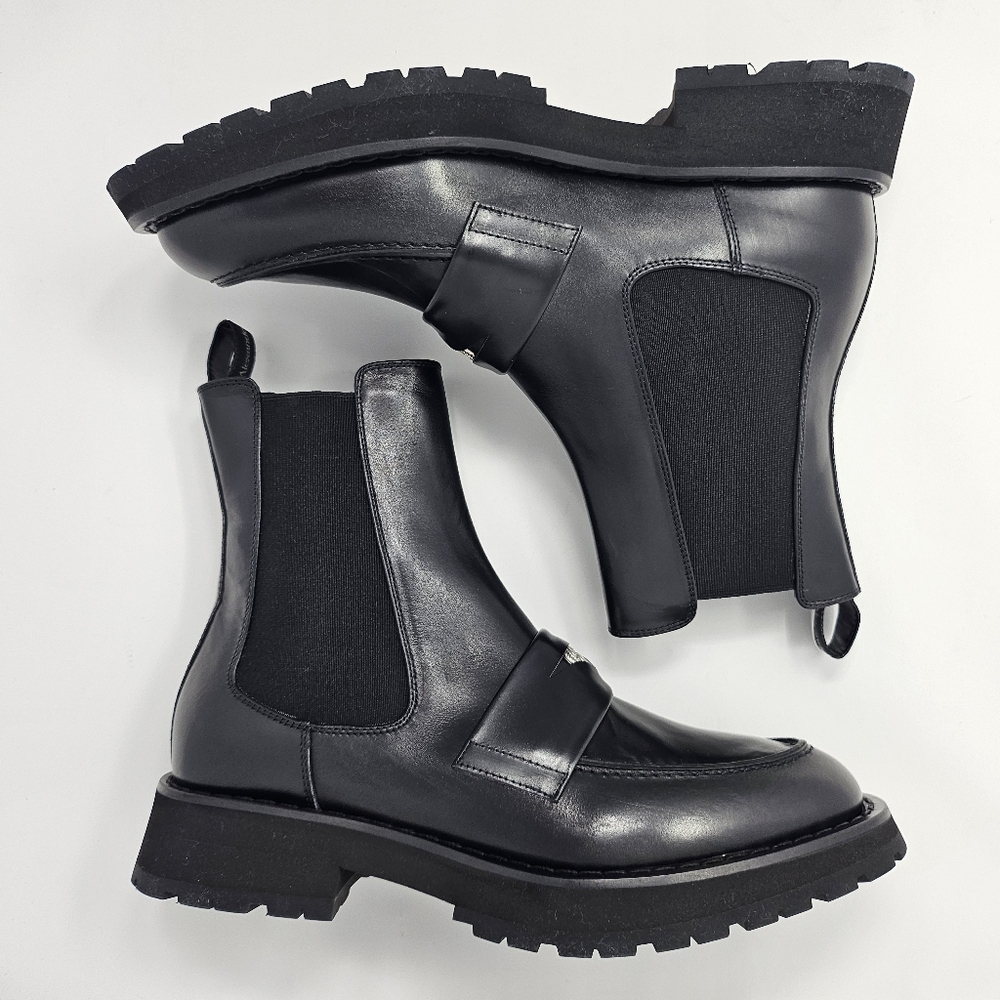 Alexander McQueen Black Leather Boots - Picture 11 of 16